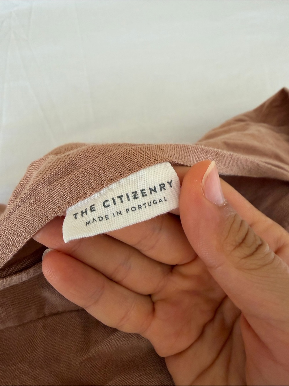 The Citizenry Stonewashed Linen Pillowcase set || dusty rose linen pillow case
